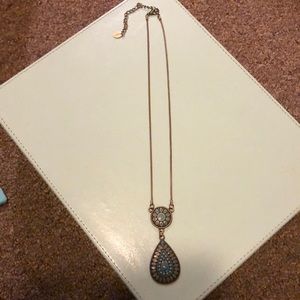 Teal necklace